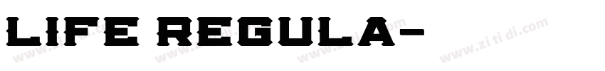Life Regula字体转换